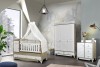 Комод Lovely baby ESLA белый деревянные вставки