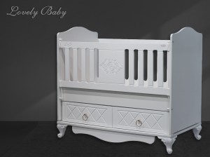 Кроватка Lovely baby MIRAGE 120*60 белый