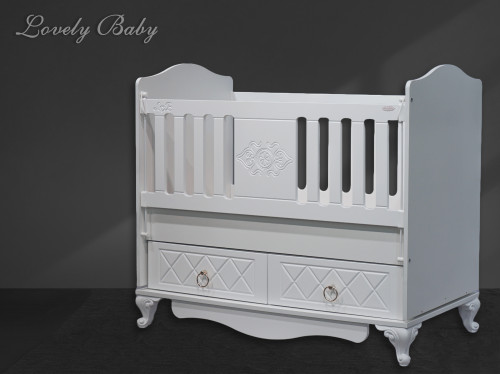 Кроватка Lovely baby MIRAGE 120*60 белый