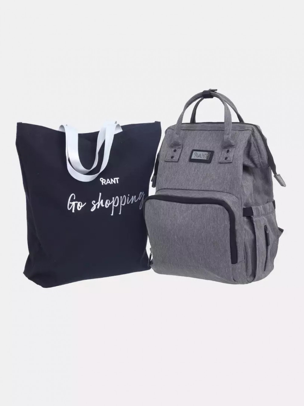 Сумка для мамы + шоппер RANT Shopping Set RB006 Koala Grey
