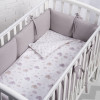 Бортики для кроватки Perina Soft Cotton (серо-лиловый) 