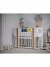 Кроватка-трансформер Incanto Nuvola LUX без маятника 120*60 (закругленный) белый