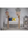 Кроватка-трансформер Incanto Nuvola LUX без маятника 120*60 (закругленный) белый