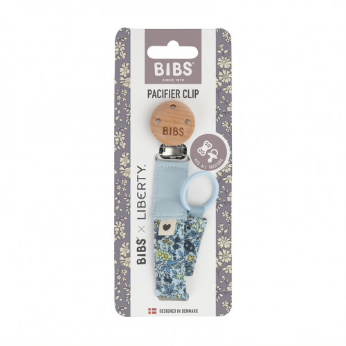 Держатель для пустышки BIBS Liberty - Chamomile Lawn - Baby Blue - фото 1