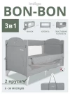 Манеж Indigo Bon-Bon 2 уровня серый 