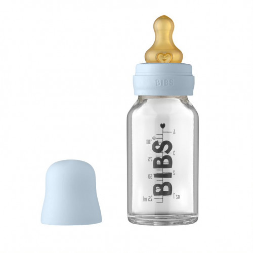 Бутылочка в наборе BIBS Complete Set - Baby Blue, 110 мл