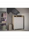 Комод Incanto Oskar 800/5 + органайзер дуб/белый
