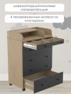 Комод Incanto Oskar 800/5 + органайзер дуб/графит