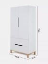 Шкаф Rant Indy 84 Cloud White