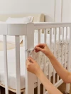 Кроватка-трансформер Happy Baby Mommy Love 160*70 и 100*70 (закругленный) White