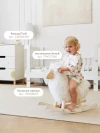 Кроватка-трансформер Happy Baby Mommy Love 160*70 и 100*70 (закругленный) milk