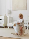 Кроватка-трансформер Happy Baby Mommy Love 160*70 и 100*70 (закругленный) milk