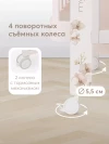 Кроватка-трансформер Happy Baby Mommy Love 160*70 и 100*70 (закругленный) pink