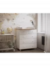 Комод Incanto Nova 800/5 дуб/белый