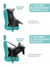Автокресло Indigo Max-X isofix 0/1/2/3 (0-36 кг) серый