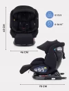 Автокресло Rant UB619 Nitro Plus isofix 0/1/2/3 (0-36 кг) Black