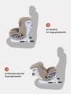 Автокресло Rant UB619 Nitro isofix 0/1/2/3 (0-36 кг) Beige
