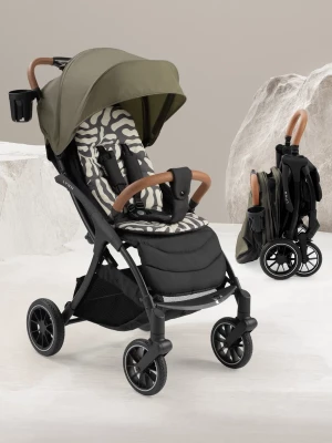 Коляска прогулочная Happy Baby Lynn dark olive & flora