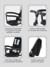 Велоколяска MOWBaby Trixie MC055 Black/Green