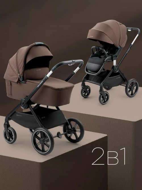 Коляска 2 в 1 Happy Baby Kidlander dark brown - фото 1