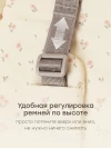 Коляска прогулочная Happy Baby Luna 360 beige flowers