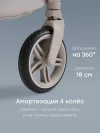 Коляска прогулочная Happy Baby Luna 360 beige flowers