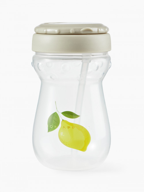 Поильник  Happy Baby для кормления с трубочкой 360 мл. (lemon, 14011)