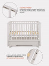 Кроватка Rant Bergen Plus 120*60 с маятником Crystal Beige