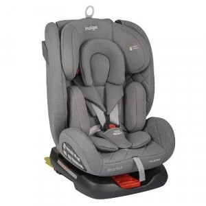 Автокресло Indigo Tourneo S isofix 0/1/2/3 (0-36кг) серый