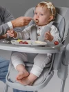 Стул для кормления Amarobaby Gourmet серый